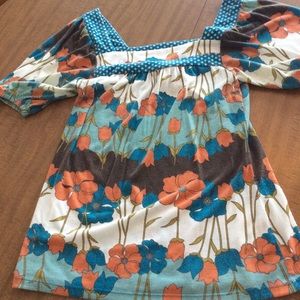 Xhiliration square neck top